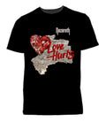 T-Shirt Love Hurts 100% Cotton